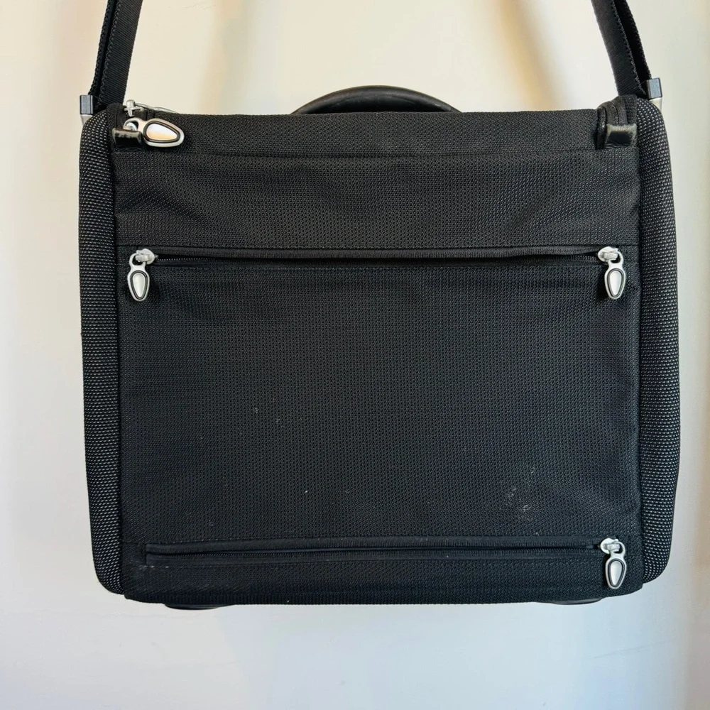 TUMI black travel laptop bag / briefcase